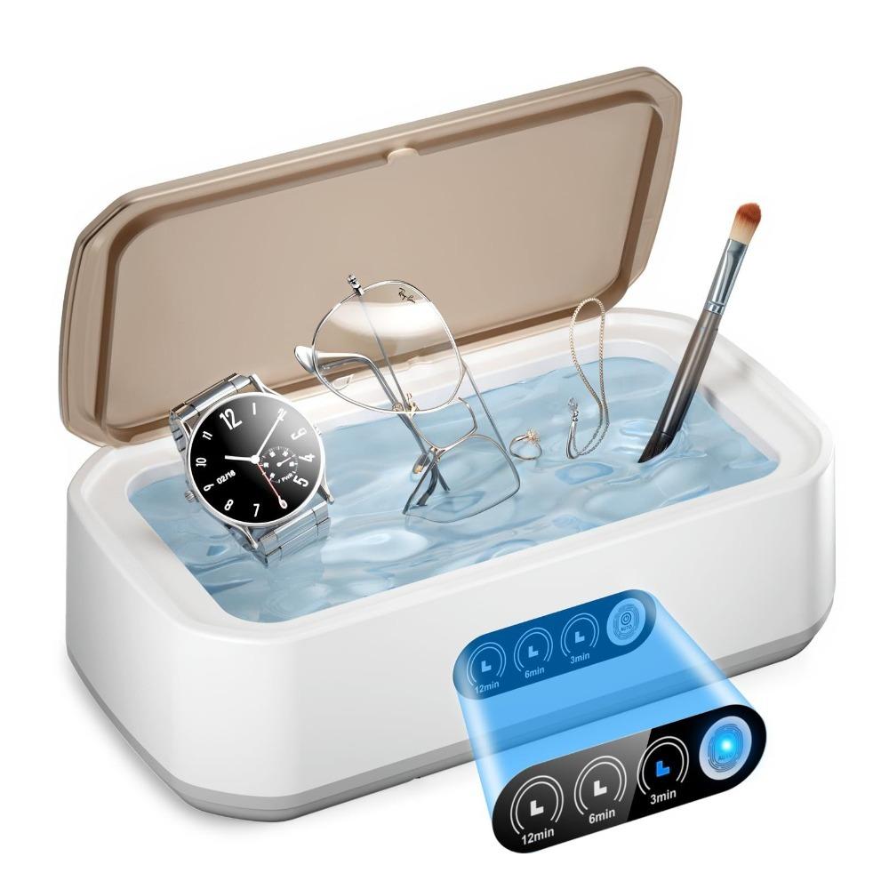 High Frequency Vibration Ultrasonic Jewelry Cleaner 650ML Braces Cleaner Dentures