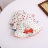 Bowknot Flower Bucket Cap Korean Style Children's Fisherman Hat Baby Shading Hat  Spring/Summer