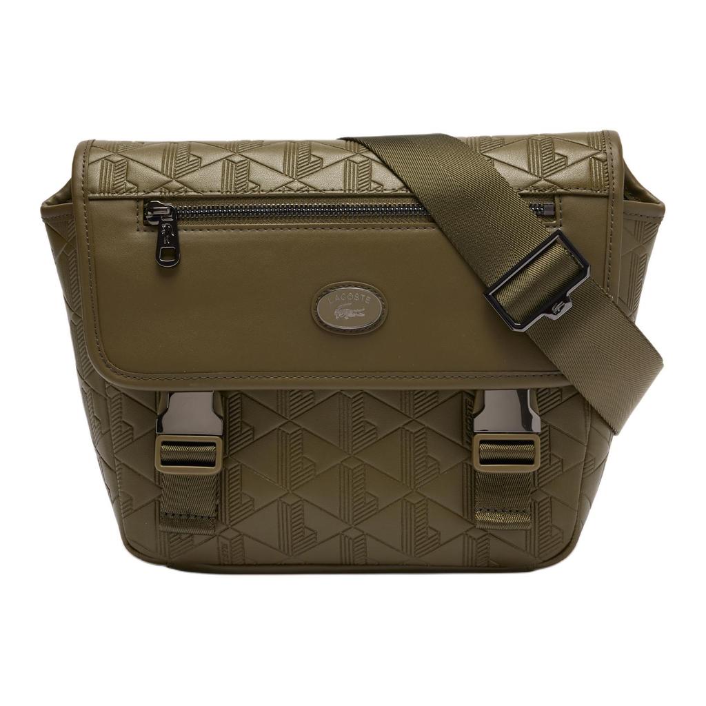 Lacoste Модная универсальная полиуретановая сумка через плечо Маленькие мужские сумки Зеленый NH4655MRN62