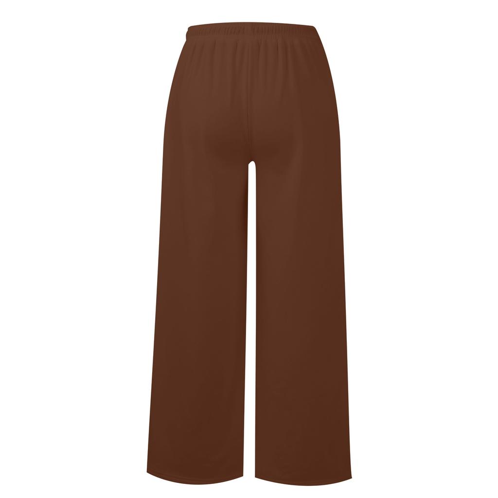 Женские брюки для йоги. Удобные брюки на шнурке. Свободные прямые брюки с карманами. Однотонные спортивные штаны. Широкие штаны для бега.