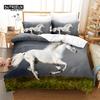 Комплект постельного белья с изображением животных, комплект постельного белья с изображением модных лошадей, мягкий, удобный, дышащий, для декора спальни и гостевой комнаты