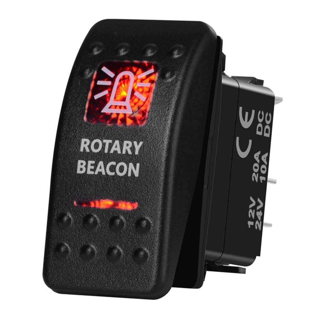 12V Led Boat Switch Red Light Car Switch Waterproof ON OFF/ ON OFF ON / Momentary for Carling NARVA Contura Truck Bus Off Road