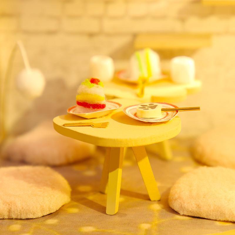 Милые кошки, домашний магазин кошачьего кафе, кукольный домик, деревянные игрушки ручной работы, хижина, 3D-головоломка, кошачье кафе, небольшой сад, подарки на день рождения для детей