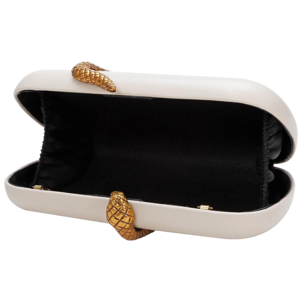 Женский гламурный роскошный клатч из искусственной кожи с фурнитурой в виде змеи, длинной цепочкой, в форме коробки, вечерняя сумка, универсальный кошелек