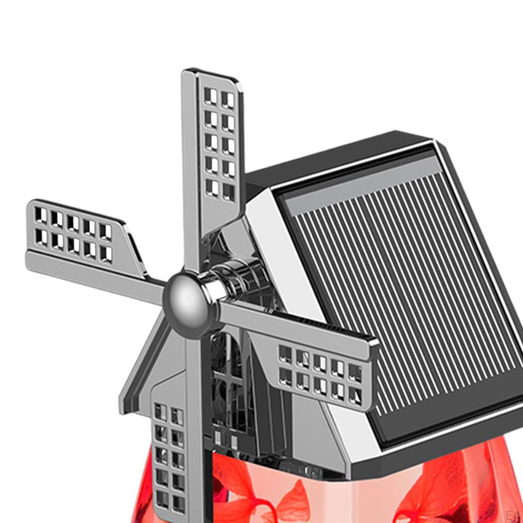 Автомобильный освежитель воздуха для дома с орнаментом ветряной мельницы, украшение приборной панели, гладкие поверхности, на солнечной энергии