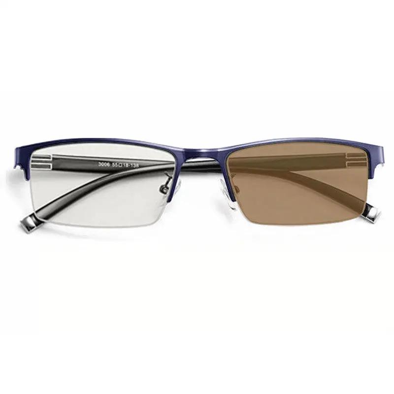 Очки для чтения с изменяемым цветом линз, прогрессивной коррекцией зрения, бифокальные очки для чтения, очки с преобразованием света, мультифокальные очки для мужчин