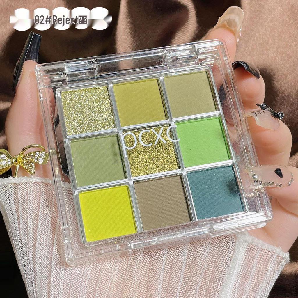 Helen Lady Multi-Use Nine-Color Eyeshadow Palette: Matte, Shimmer & Fine Glitter for Contouring and Makeup