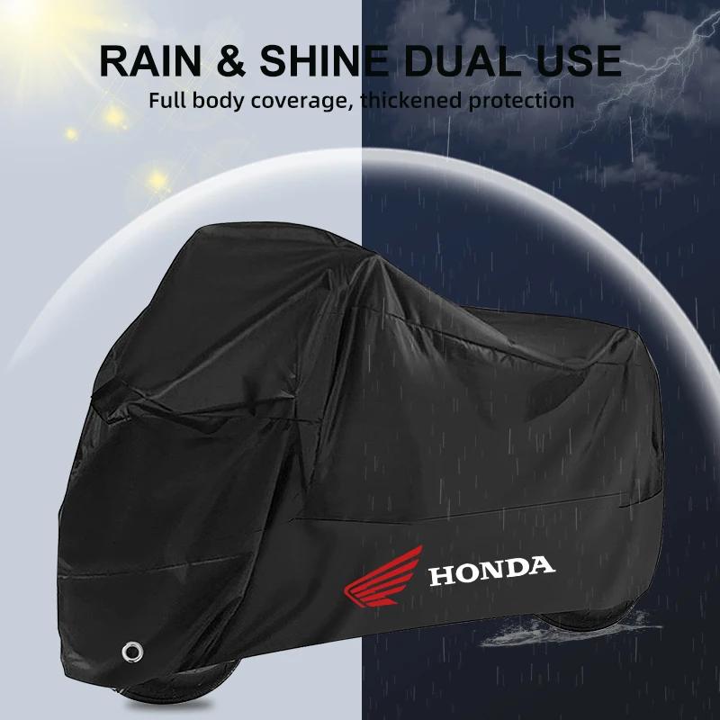 cwcr1 Motorcycle Cover Waterproof Dustproof UV Protective Outdoor Scooter Motorbike Rain Cover for Honda CRF CB CR XR CRM CBR 125 250