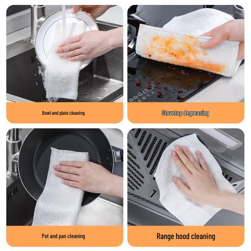 MARYYA Бамбуковые салфетки для мытья посуды (10-Pack)