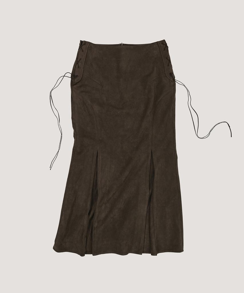 Beleuso Suede Semi-Mermaid Skirt