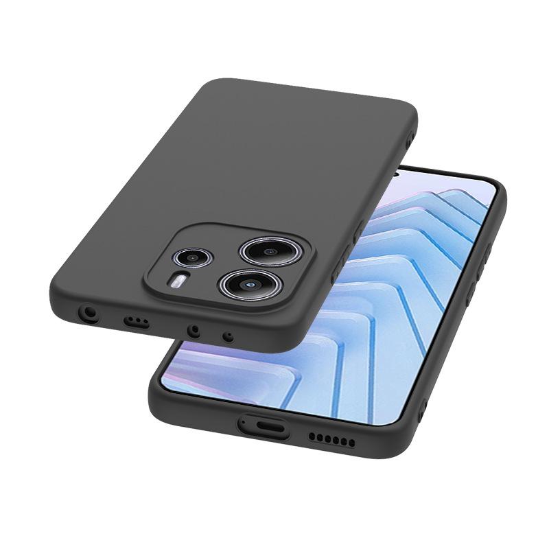 Для Xiaomi Redmi Note 14 4G Европа Чехол Черный Матовый Мягкий ТПУ Задняя Крышка Телефона для Redmi Note 14 Pro Plus 4G 5G POCO X7 Pro Чехлы