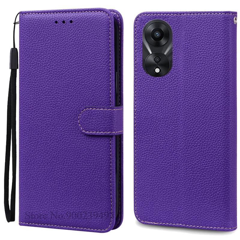 For OPPO A78 5G Case Soft Silicone Leather Wallet Case For OPPO A58 5G A 78 Phone Case For OPPO A78 5G Cover Coque Fundas Etui