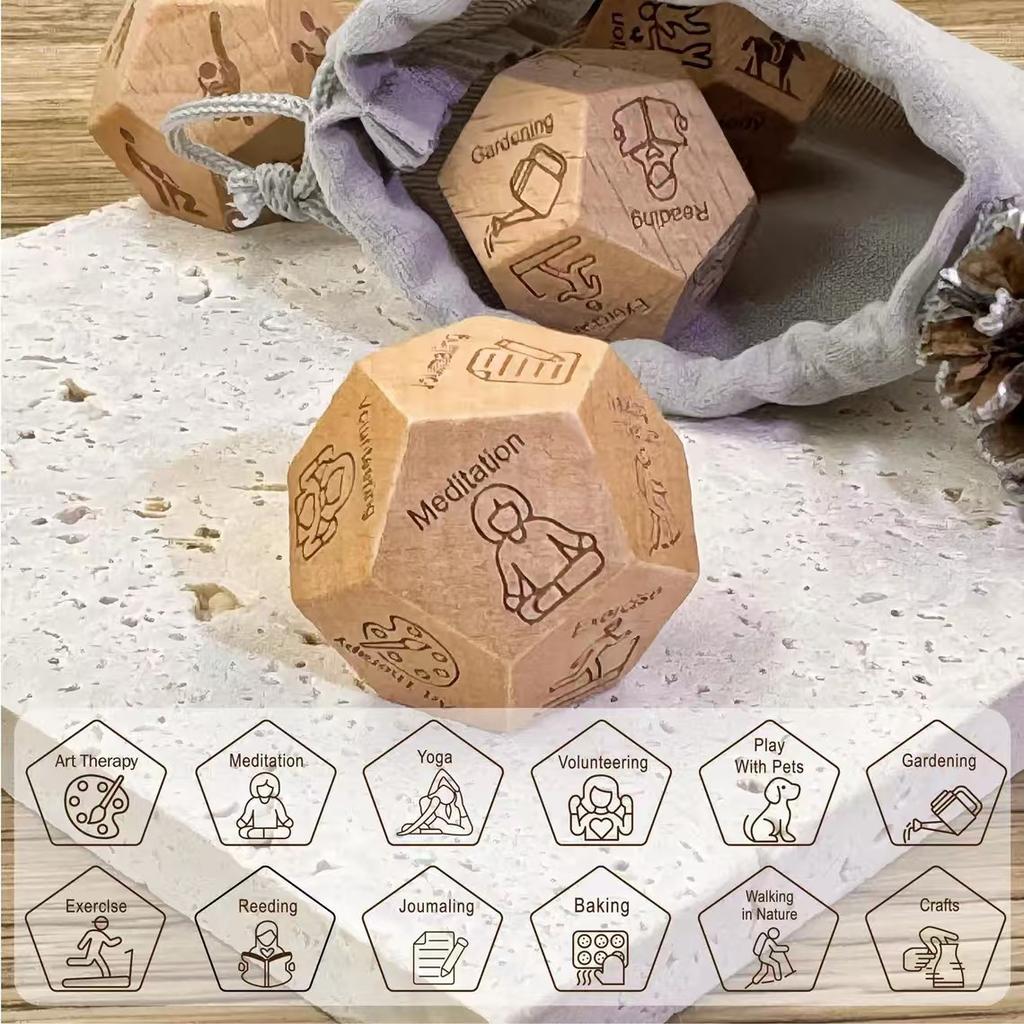 Date Night Dice For Couples Wooden Food Dice,Dice For Her Him Couples Gift Ideas Food Decision Dice Games Birthday Valentines Day Gifts