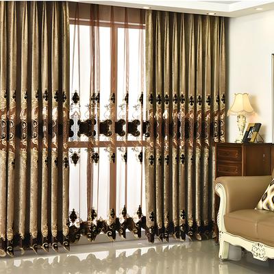 1 шт., европейский стиль, синель, высококачественные шторы с вышивкой и марлевые шторы для гостиной, спальни, домашний декор