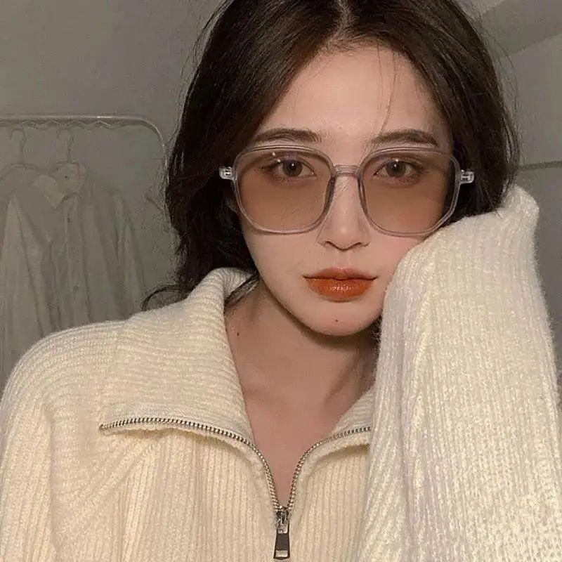 Женские модные фотохромные очки Дамские очки для близорукости с квадратной оправой, меняющие цвет, Унисекс Солнцезащитные очки для близорукости