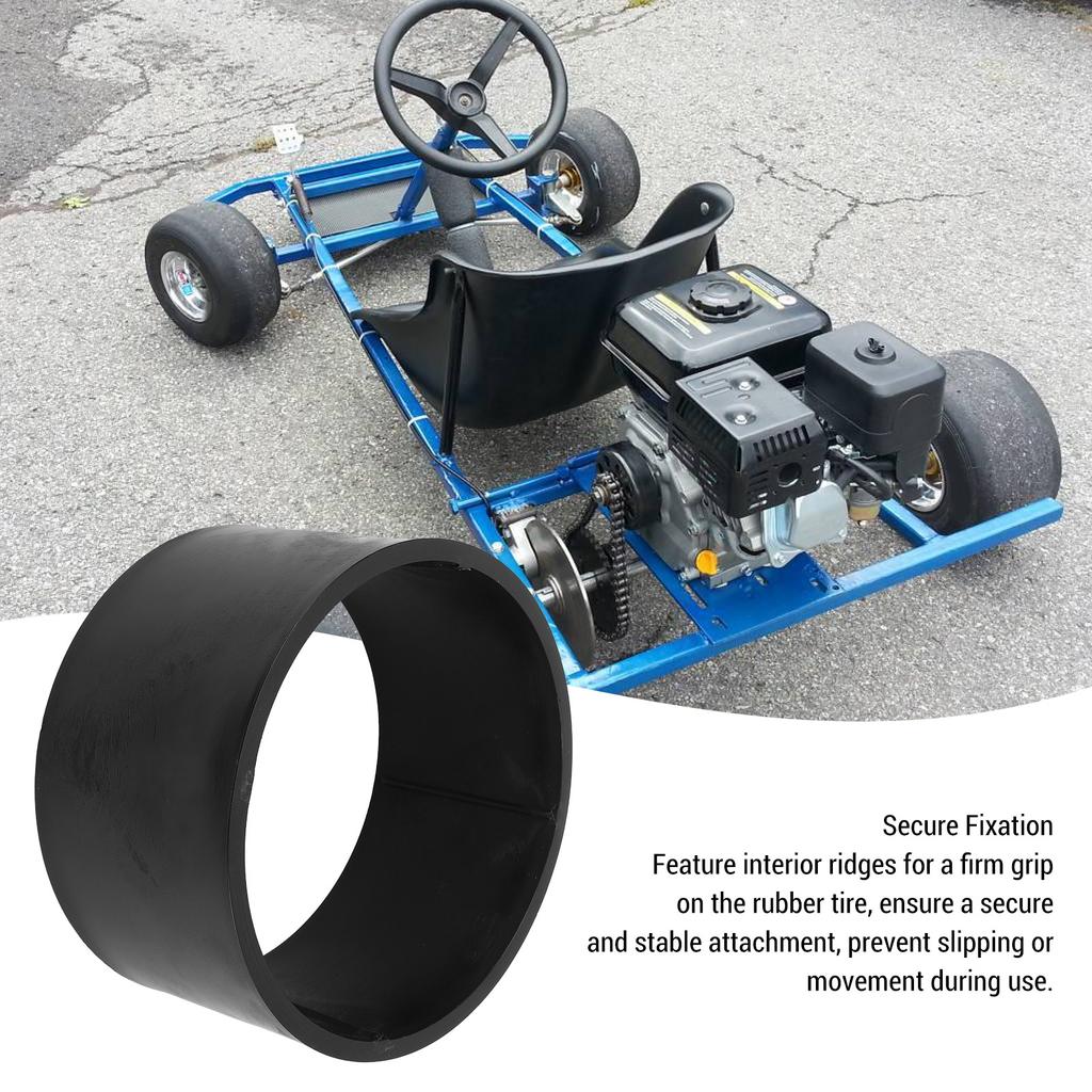 Go Kart Drift Tire Sleeve Easy Installation Less Traction Smoother Ride 11x7.10-5 Go Kart PVC Tire Sleeve for Drifting Scooter