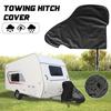 Universal Black Caravan Hitch Cover Waterproof Dustproof Trailer Tow Ball Coupling Lock Cover Rain Sun Protection Car