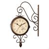 Face Wall Clock for Indoor Outdoor Use, Non Ticking Round Design Hallway And Garden