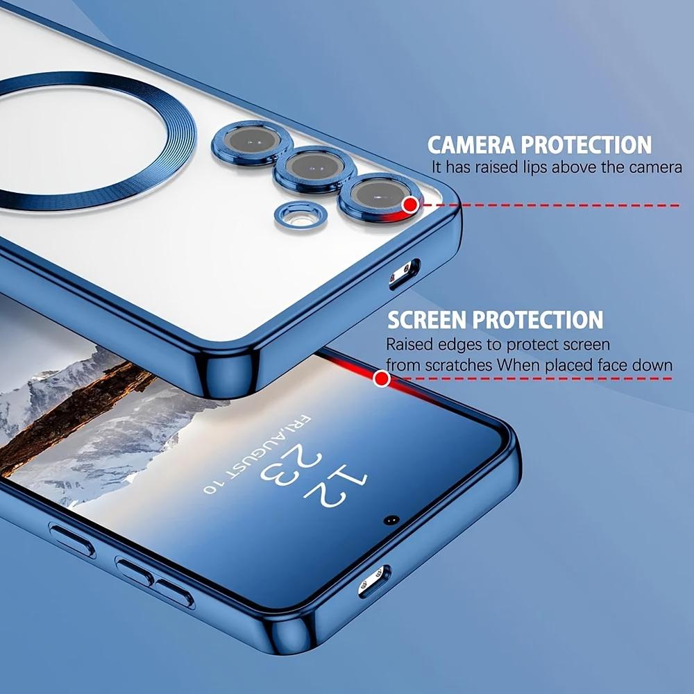 Магнитный прозрачный чехол с покрытием для Samsung Galaxy A56 A55 A54 A36 A35 A34 A26 A25 A24 A17 A16 A15 A14 A07 A06 A05