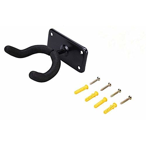 Set of 6 Heavy-Duty Wall-Mounted Guitar Hanger Hooks with Mounting Screws