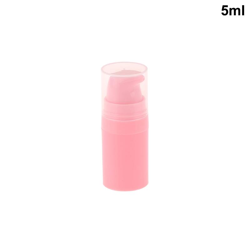 Многоразовые флаконы для лосьона с безвоздушным насосом, вакуумный контейнер для туалетных принадлежностей, пустой пластиковый косметический флакон 5 мл, 10 мл, 15 мл