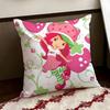 Cartoon SStrawberry SShortcake Cushion Cover Reversible Soft Durable Pillow Cover Home  Car MultiScene Use for Daily Comfort