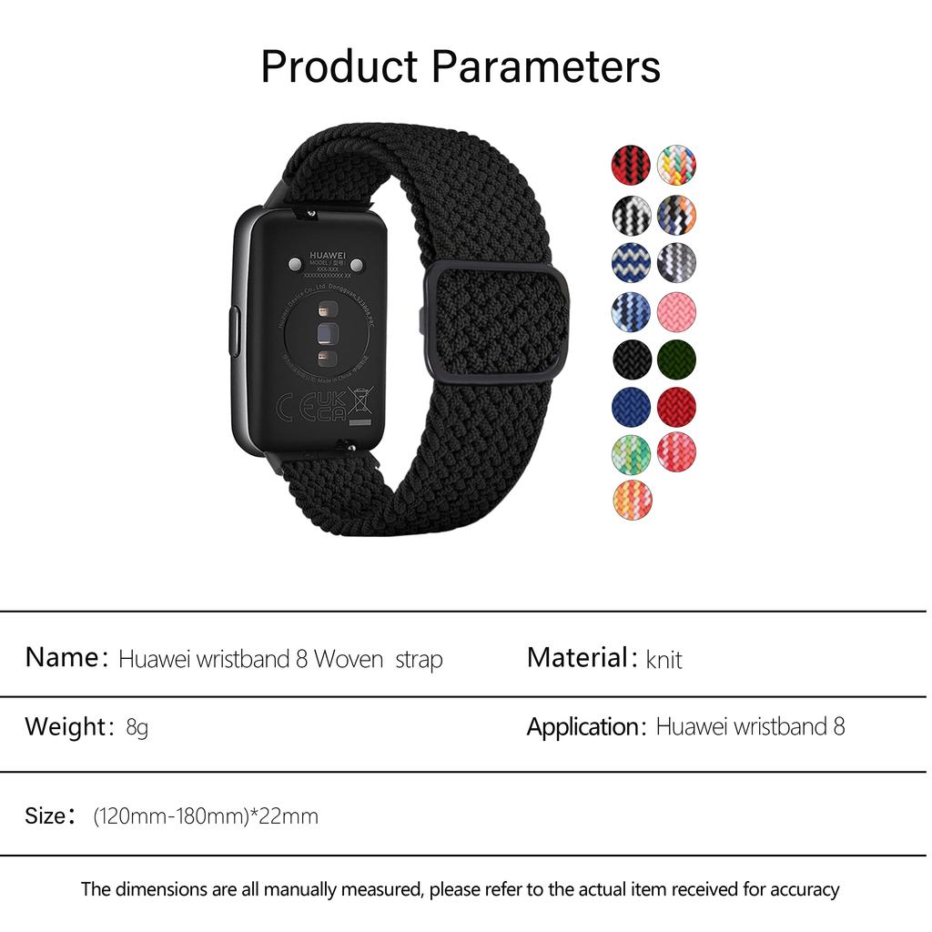 KALEBOL KLB-BZNL-001 Для Huawei Band 8/Band 8 NFC/Band 9/Band 9 NFC Ремешок Регулируемый Плетеный Нейлоновый Ремешок для Часов