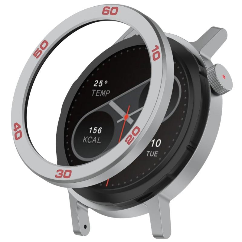 Bezel Rings Screen Protector for CMF Watch 2 Smartwatch Frame Cover with Tempered Film Replacement Protector Bumper