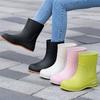 Women's New Fashion Rain Shoes, Essential Waterproof Shoes for Outdoor Gardening, with Non-slip and Abrasion Resistance