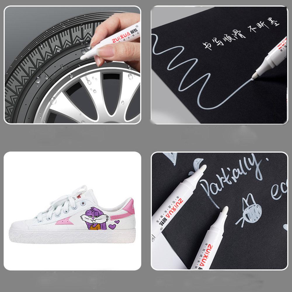 Белый блокнот, маркер для рисования шин, граффити-ручки, масляный водостойкий гелевый карандаш