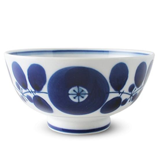 Hakusan Pottery Blue 11 x Hasami Made in Japan Teacup, Bloom, Small, Approx. 5.5 cm, Ware,