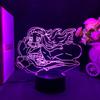 Demon Slayer Nezuko светодиодный светильник в стиле аниме для детской спальни, ночник, подарок на день рождения, настольный светильник, 3d лампа Kimetsu No Yaiba