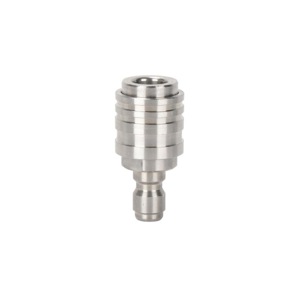 Stainless Steel Self Locking 1/4 Quick Connect Male Connector for MotherType Systems in Automotive and Industrial Settings