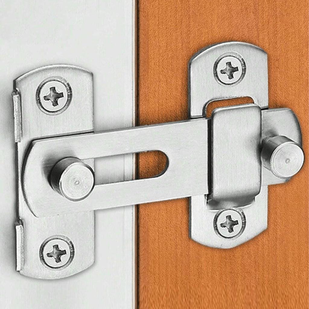 Modern Stainless Steel Sliding Bolt Latch for Bathroom, Pet Cage, Barn Door, Anti-theft Lock
