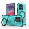 KEYSION Shockproof Magnetic Case for Motorola Edge 50 Pro 5G Upright Live Metal Ring Stand Phone Back Cover for MOTO Edge 50 5G