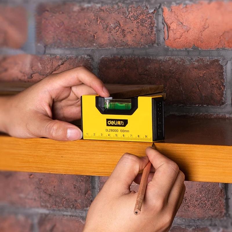 Высокоточный спиртовой уровень Магнитная линейка с высоким подшипником Рычаг Пузырьки Нержавеющая горизонтальная линейка Спиртовой уровень Балансировочная линейка