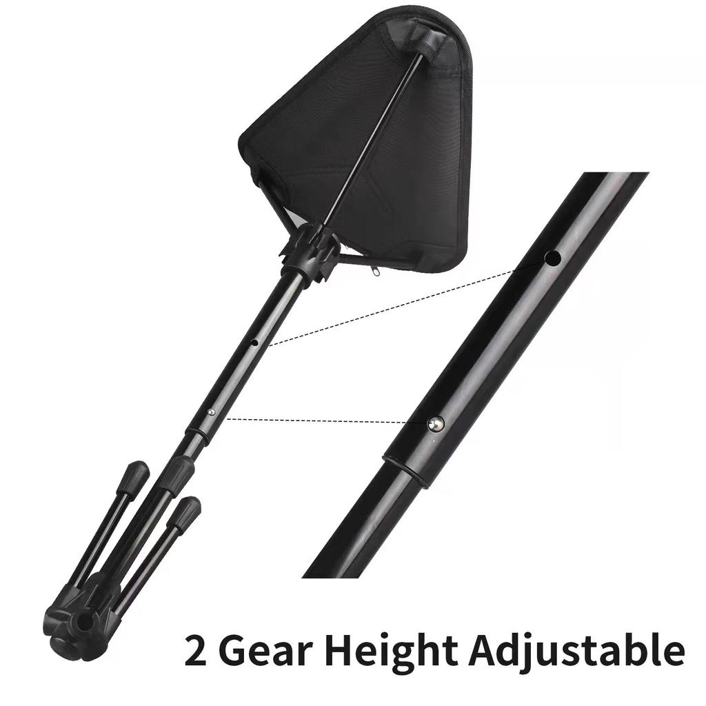 Folding Chair Collapsible Chair Retractable Walking Aid Crutch Stool Adjustable Hiking Chair For Outdoor Hiking Picnic TraveL