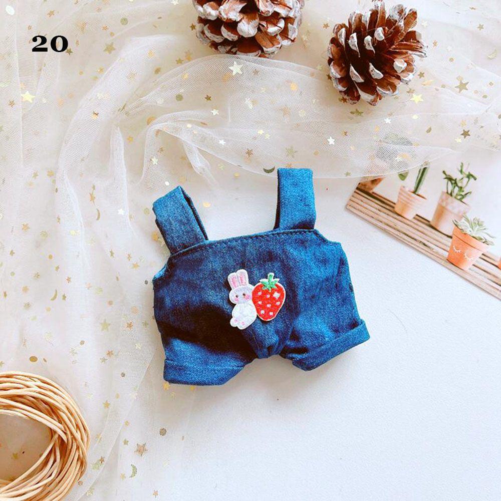 BJD Dolls Jeans Shorts Outfits Doll Clothes Handmade Jacket Pants For 15~20cm Doll Winter Top Coats