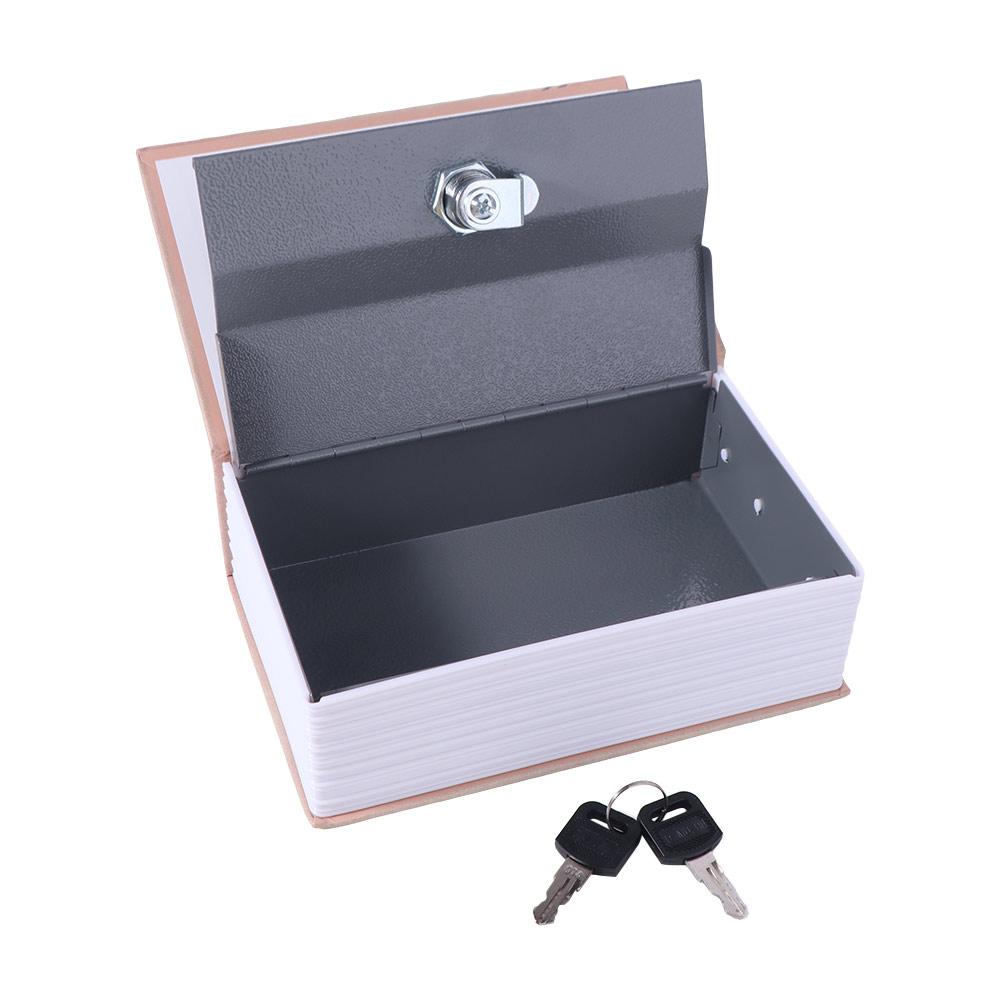 Analog Dictionary Password Security Safe Box Rectangle Key Locker Book Safe Box Cash Jewelry
