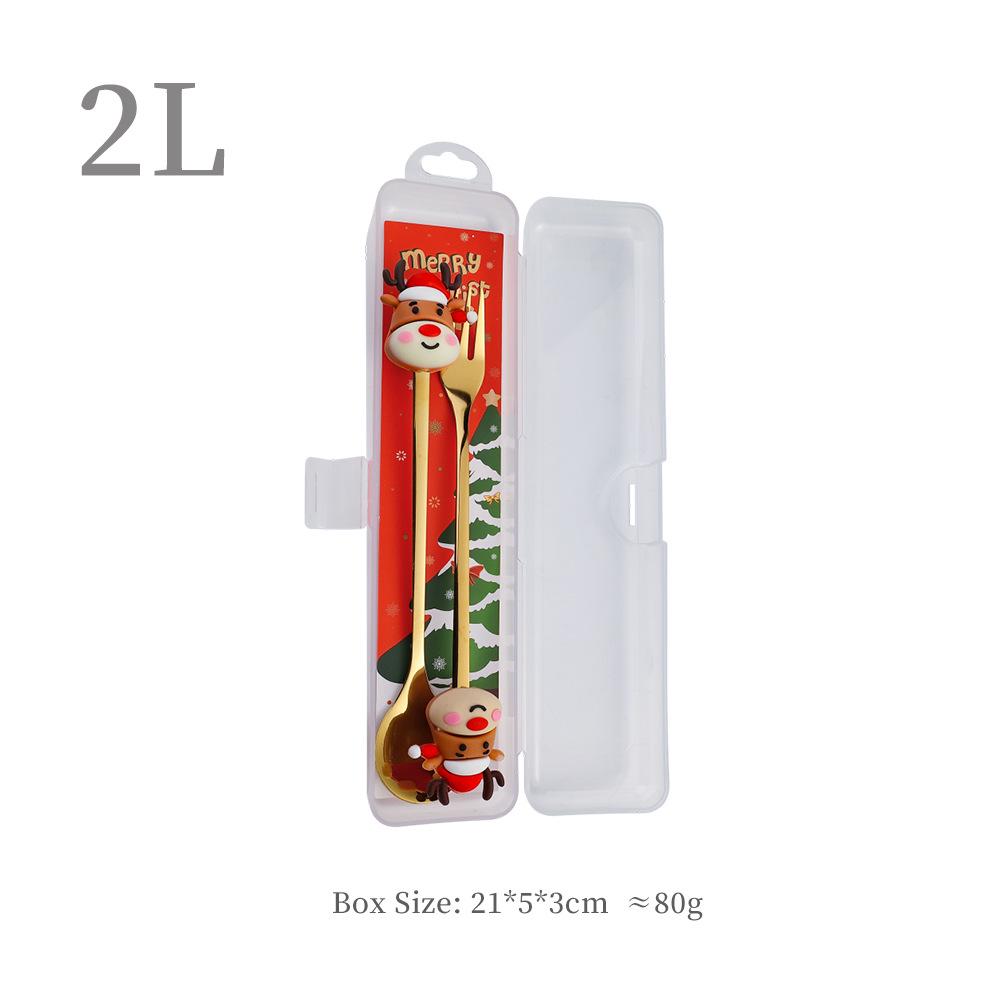 Набор ложек «Рождественский Санта-Клаус» – Милые мультяшные кофейные и десертные ложки, Идеальный рождественский подарок.