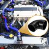 1 Pc 3.5" ID to 4.02" ID Universal 90 Degree Elbow Silicone Hose Coupler - Car Turbo Intercooler Intake Piping Hose - Silicone Black