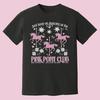 Розовая футболка Клуба Пони Милая Ретро Графическая Футболка Chappell Keep Dancing
