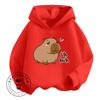 Capybara Cartoon Natural Cotton High Quality Niche Design Exquisite Details Feel Skin Friendly Children's Autumn Winter Hoodie