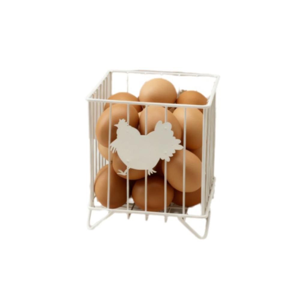 Rustic Egg Gathering Basket Sturdy Candy Storage Basket Hen Pattern Storage Basket Kitchen