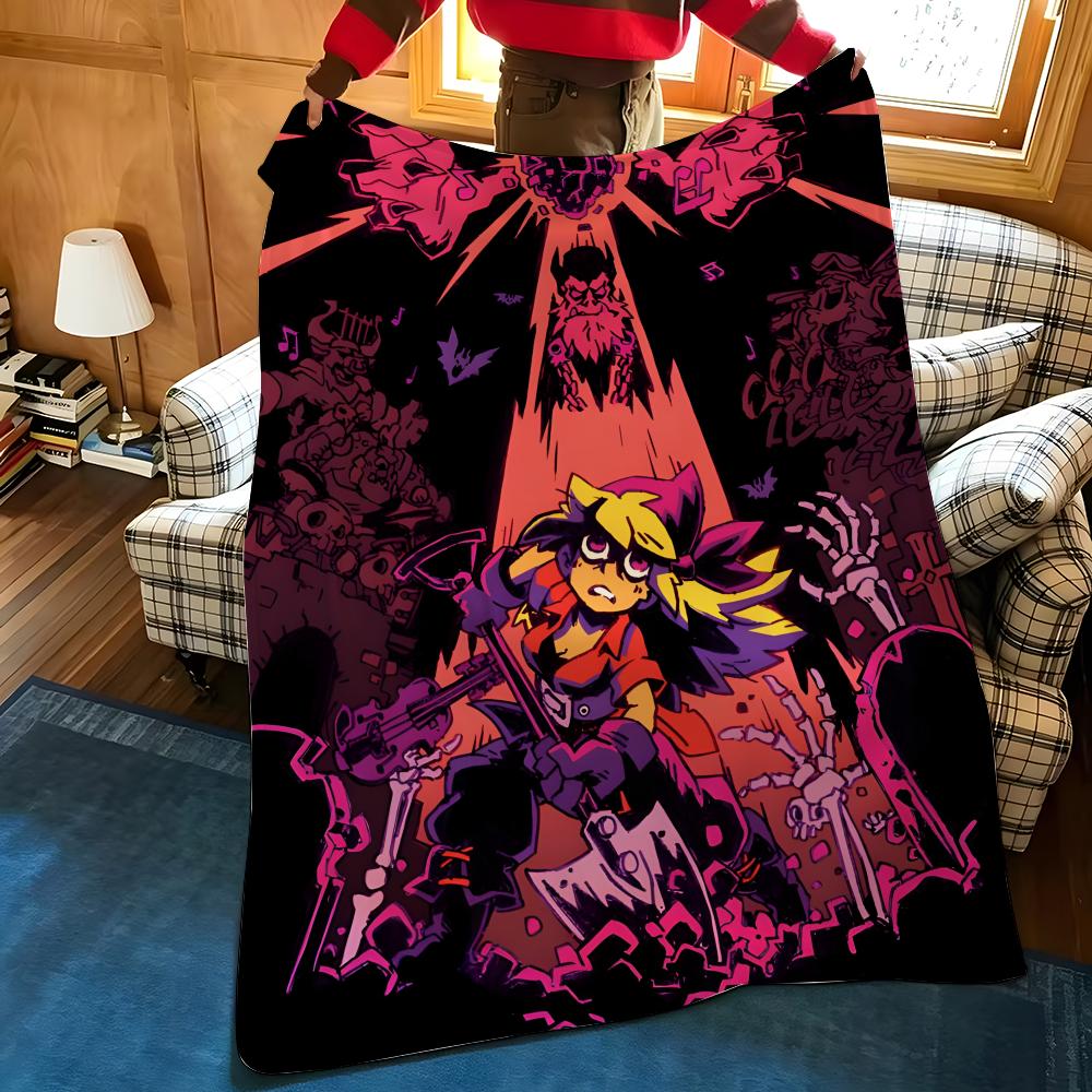 Игровое одеяло C-Crypt o-of t-the N-NecroDancer Throw Flannel с уютным принтом, портативное, прочное, машинная стирка, милое, классное