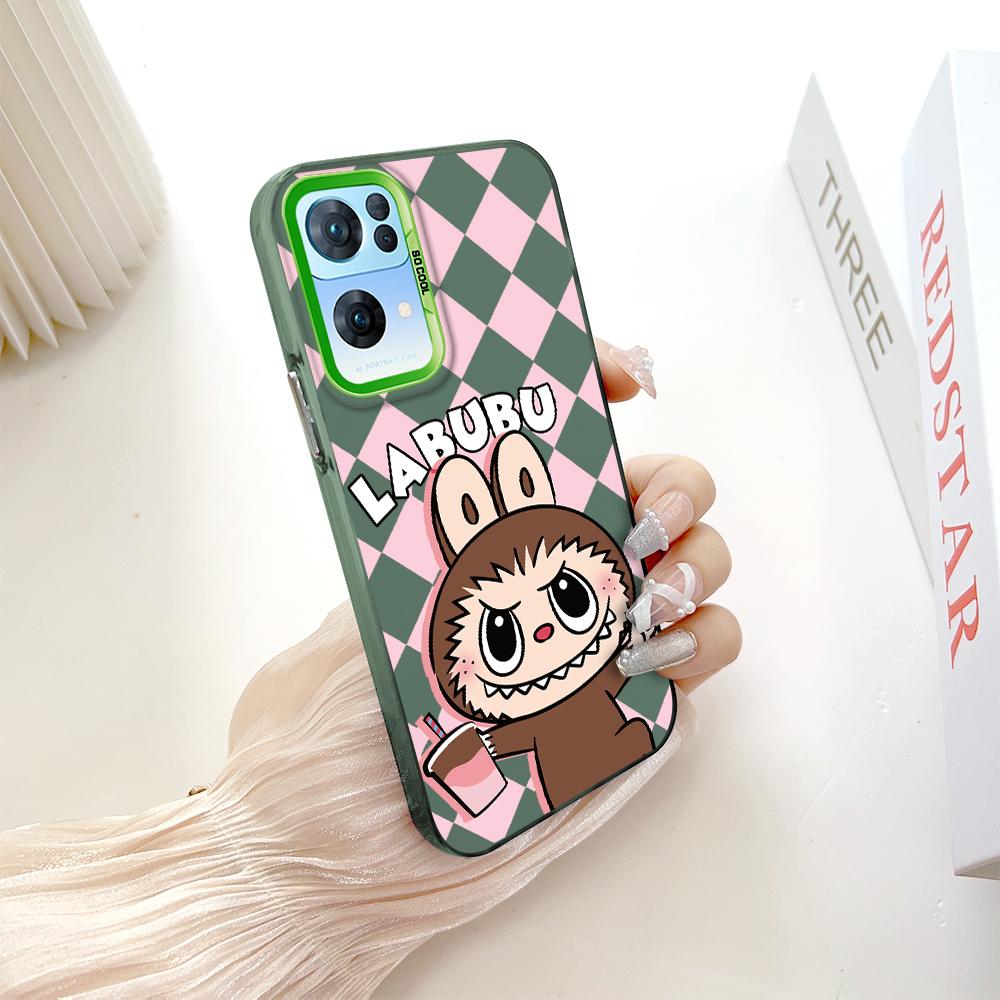 Окрашенный узор, цветной серебристый, двухсторонний, жесткий, противоударный чехол для телефона с защитой от падений для OnePlus OPPO Reno Realme