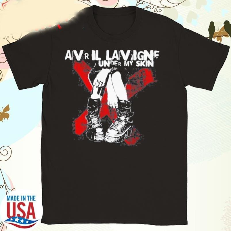 Avril Lavigne Under My Skin 20Th Anniversary T-shirt size S-5XL Unisex T-Shirt