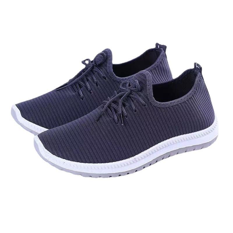 2025 Walking Shoes Breathable Old Beijing Cloth Shoes Middle-aged and Elderly One-pedal Sports and Leisure Versatile Elderly Men's Shoes