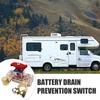 Battery Disconnect Switch Universal Power Cut Battery Disconnect Leak Off 12V/24V Universal Prevent Battery Protector Drain Automatic Manual