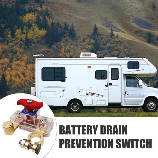 Battery Disconnect Switch Universal Power Cut Battery Disconnect Leak Off 12V/24V Universal Prevent Battery Protector Drain Automatic Manual